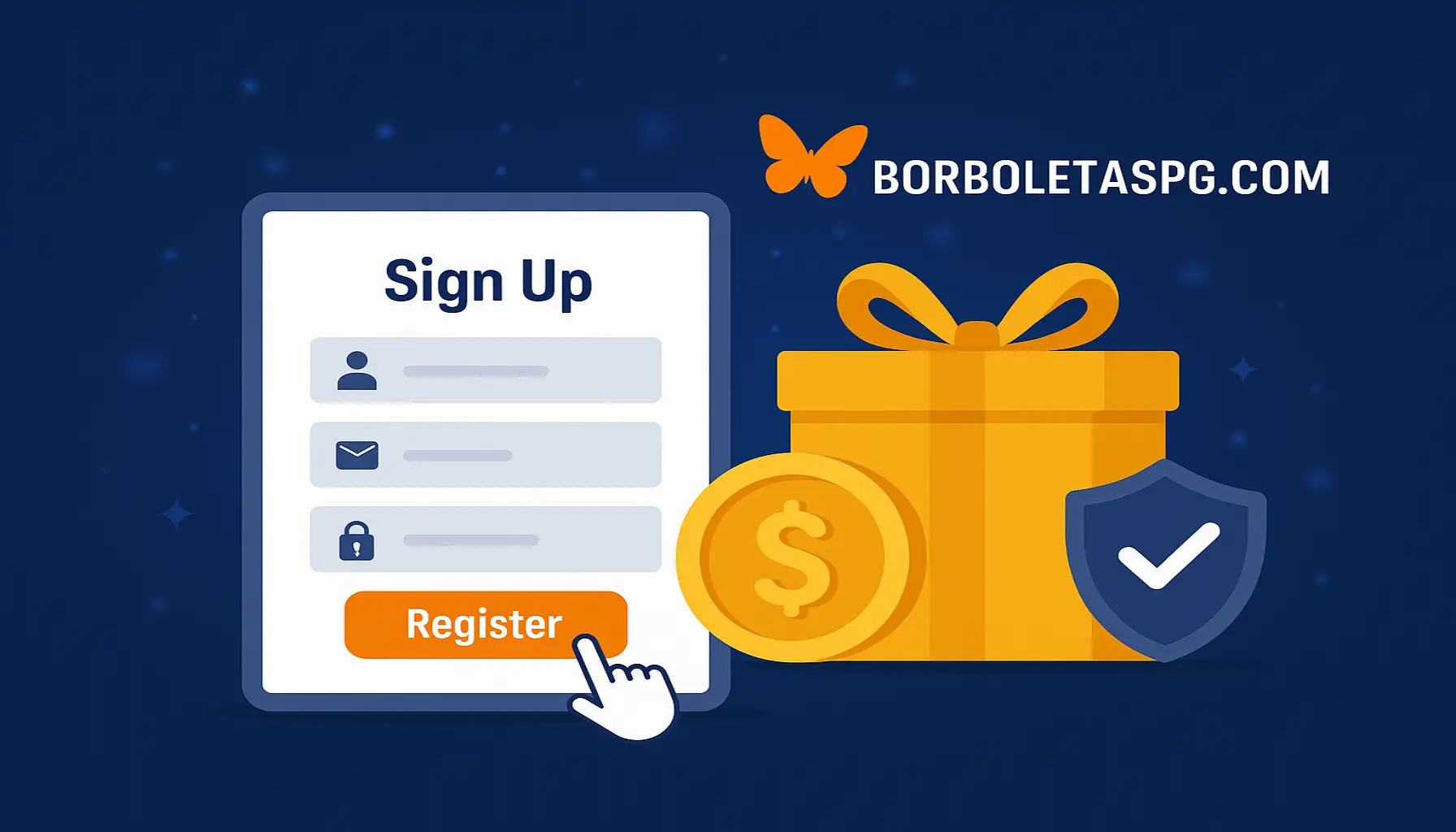 Não Perca tempo, o rRgistro na site BORBOLETASPG.COM